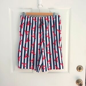 Wonder Nation boys XL striped lobster swim trunks